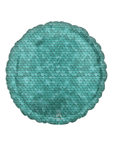 Kék méretű alumínium golyó 43 cm sellő téma