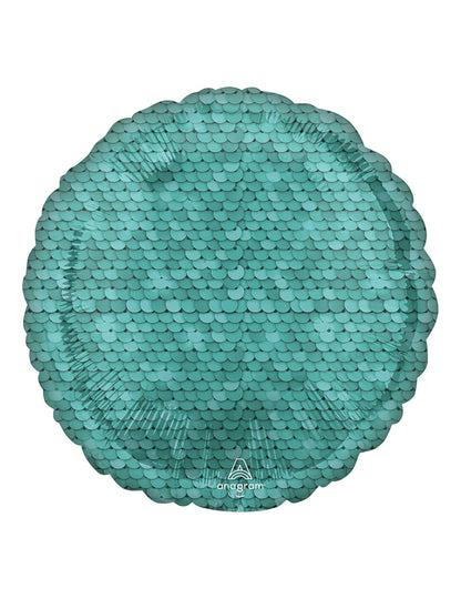 Kék méretű alumínium golyó 43 cm sellő téma