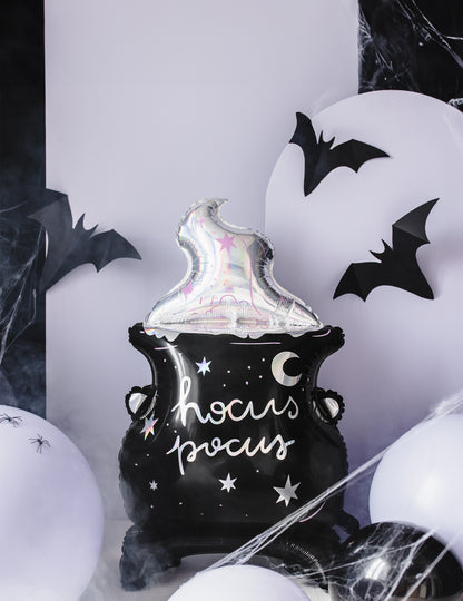 Óriás alumínium gömb/üst 64 x 109 cm irizáló hókuszpókusz