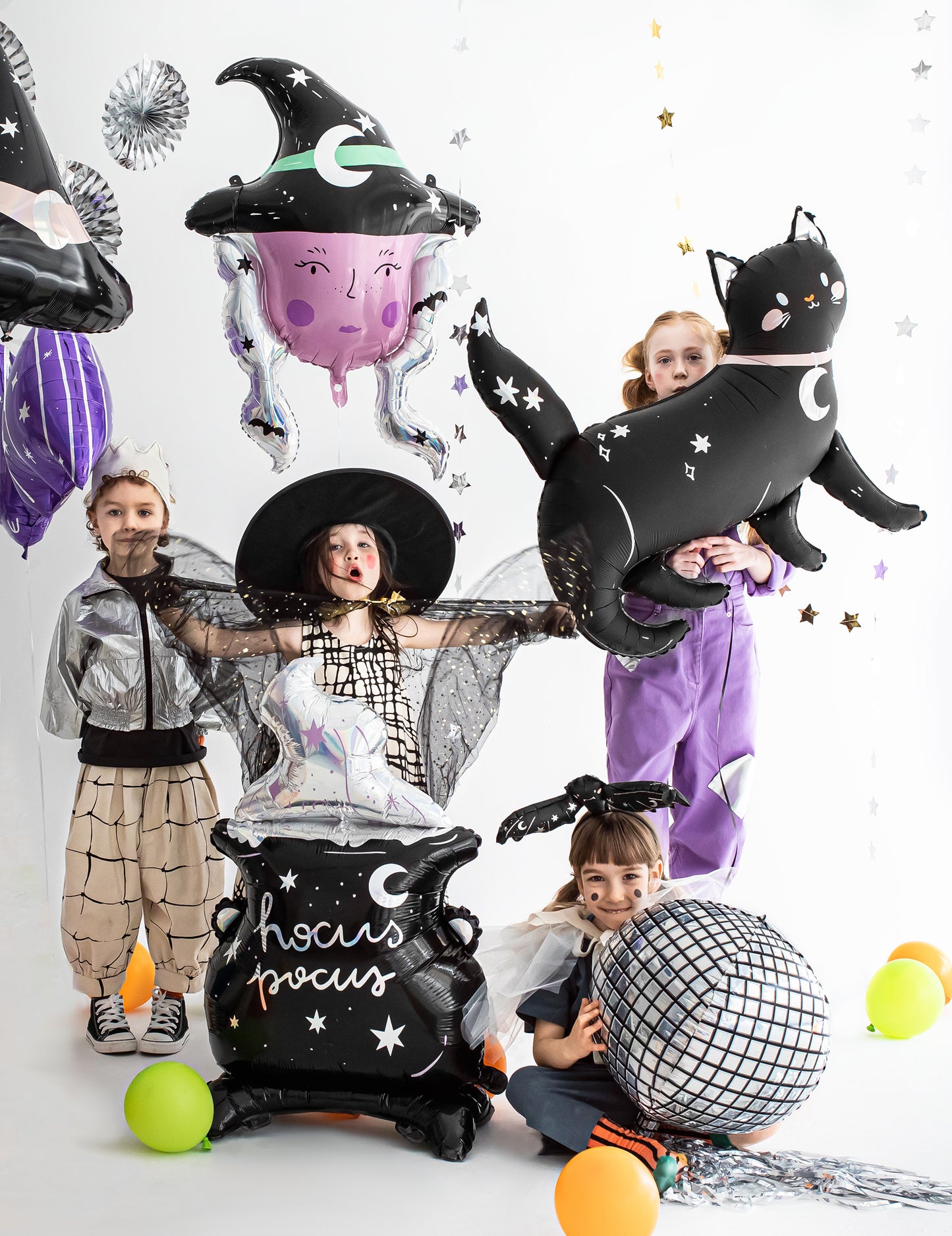 Óriás alumínium gömb/üst 64 x 109 cm irizáló hókuszpókusz