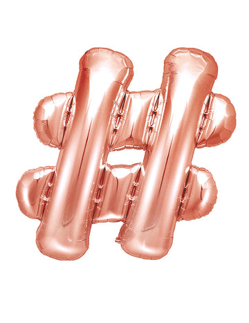 Ballon en aluminium # rose gold