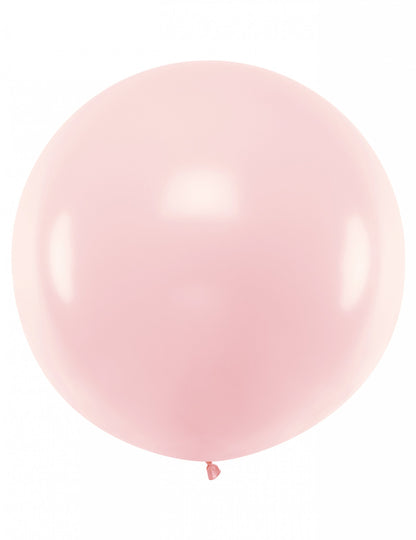Óriás halvány rózsaszín latex golyó 60 cm