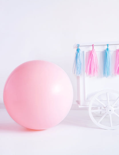 Óriás halvány rózsaszín latex golyó 60 cm