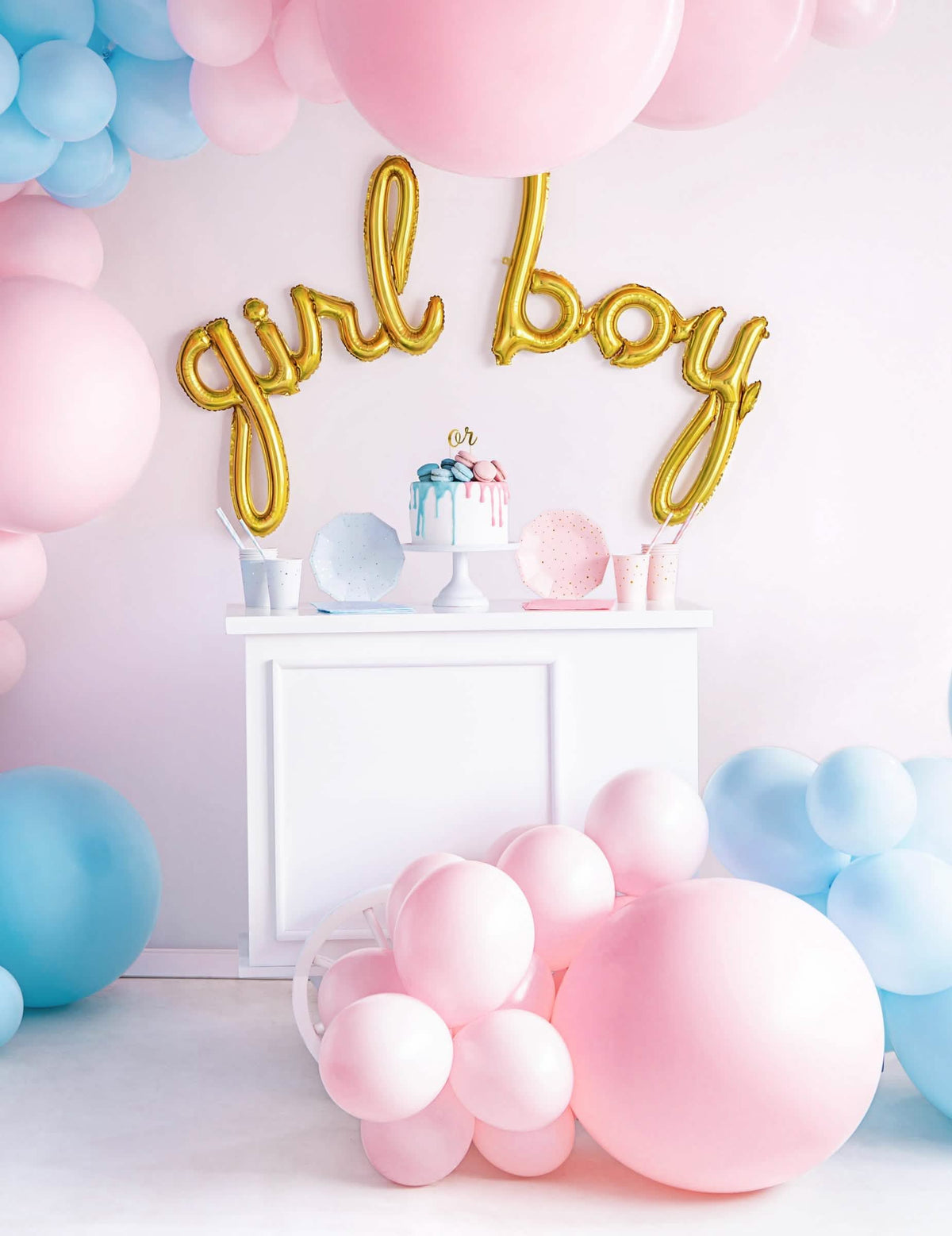 Décoration de baby shower du ballon en latex géant pour décoration de fête rose pâle