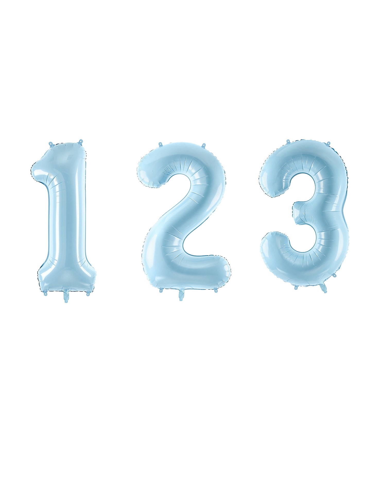 Óriás pasztellkék 86-os számú lufi cm alumínium