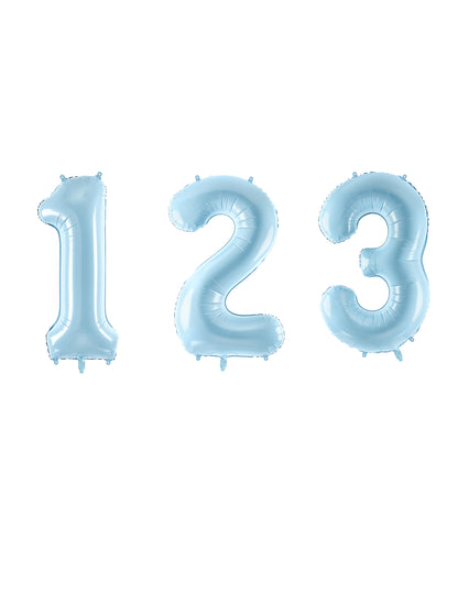 Óriás pasztellkék 86-os számú lufi cm alumínium