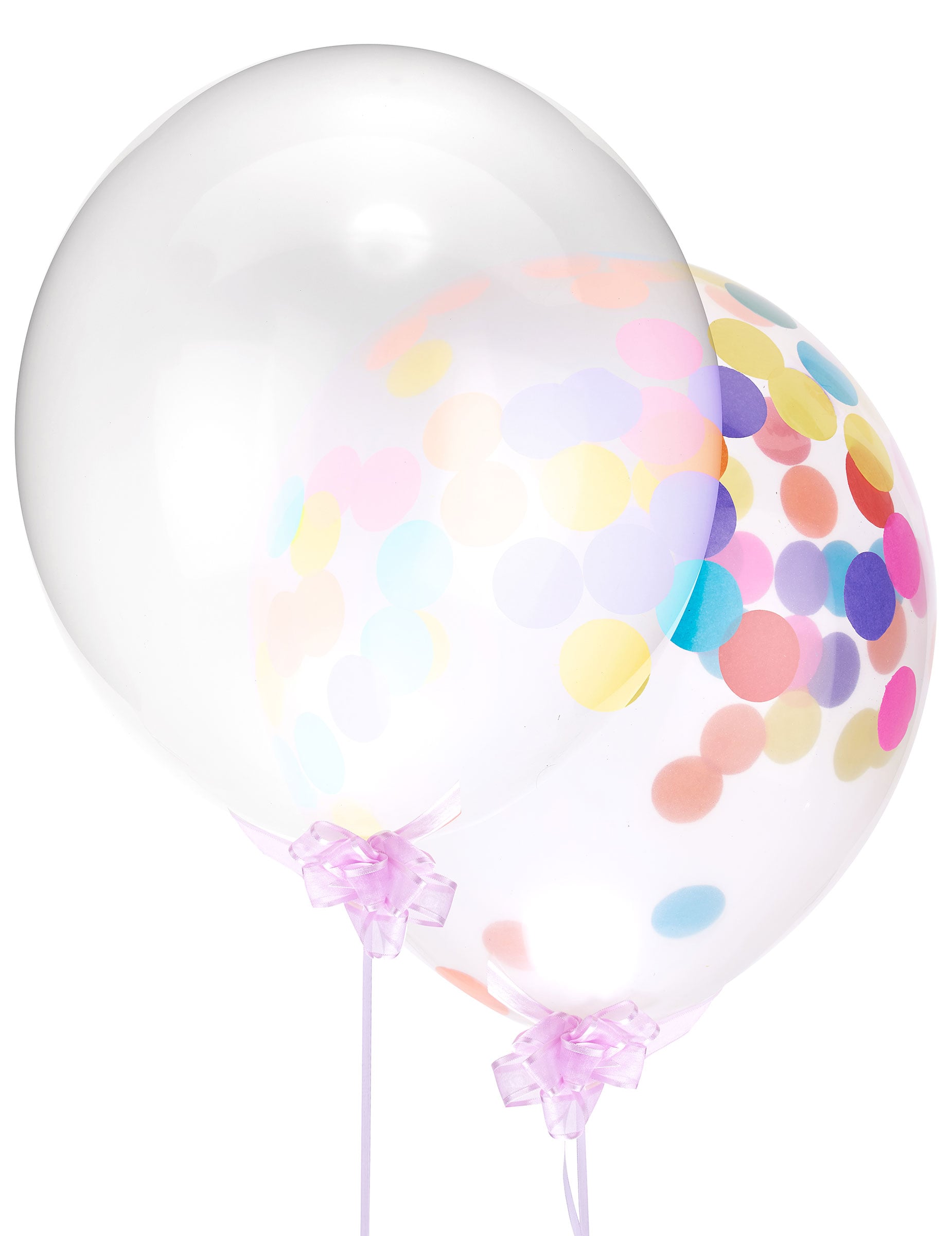 Ballon en latex transparent géant pour fête à garnir de confettis multicolores