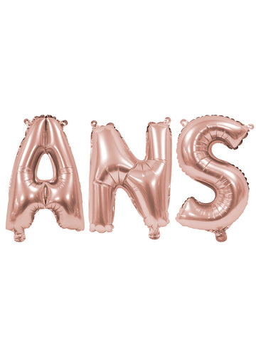 36 db-os rózsaszín betűs fólia lufi cm születésnapi dekorációk
