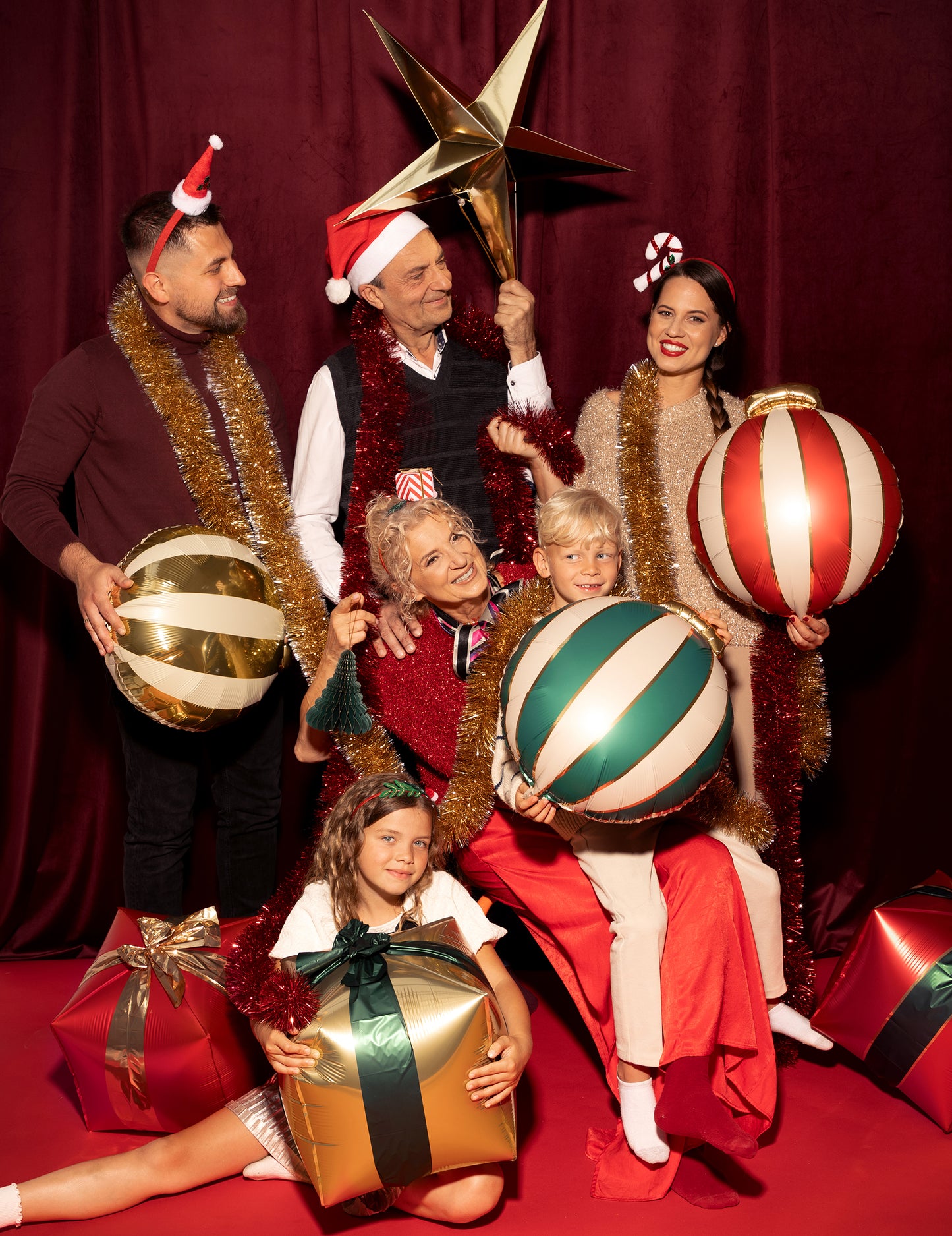 Fólia lufik karácsonyi ajándékokhoz 34 x 36 cm