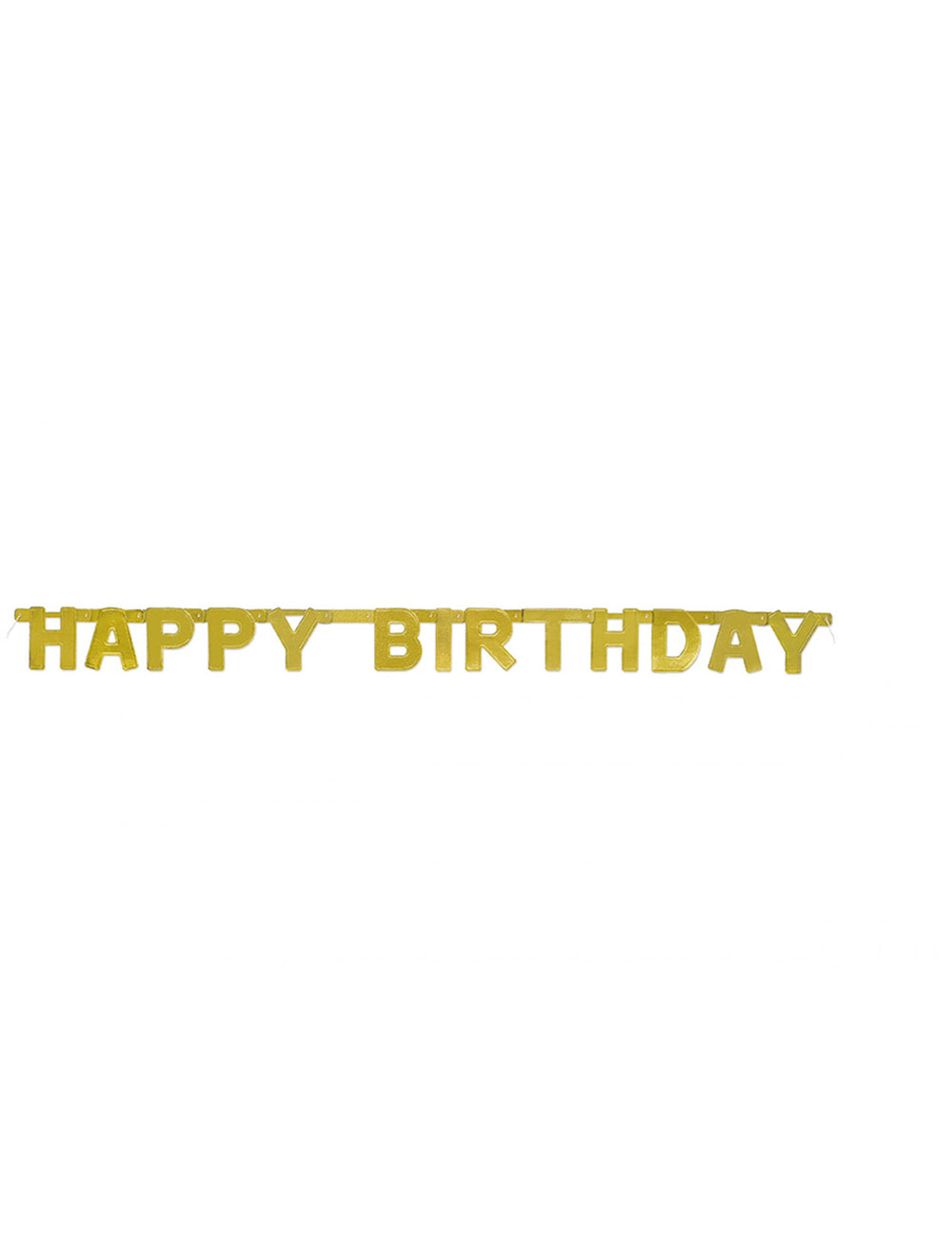 Guirlande articulée Happy Birthday doré
