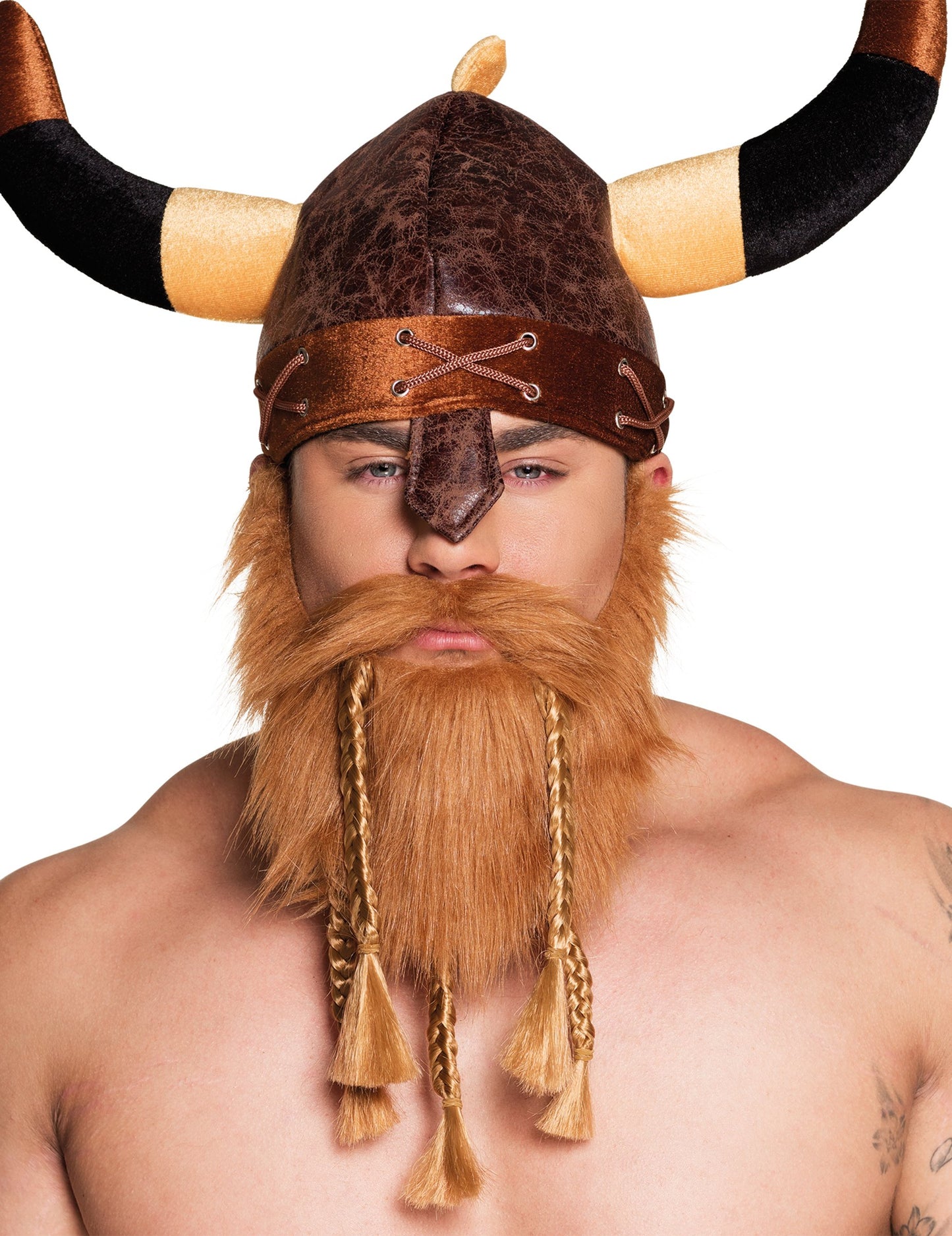 Viking szakáll felnőtt zsinórokkal