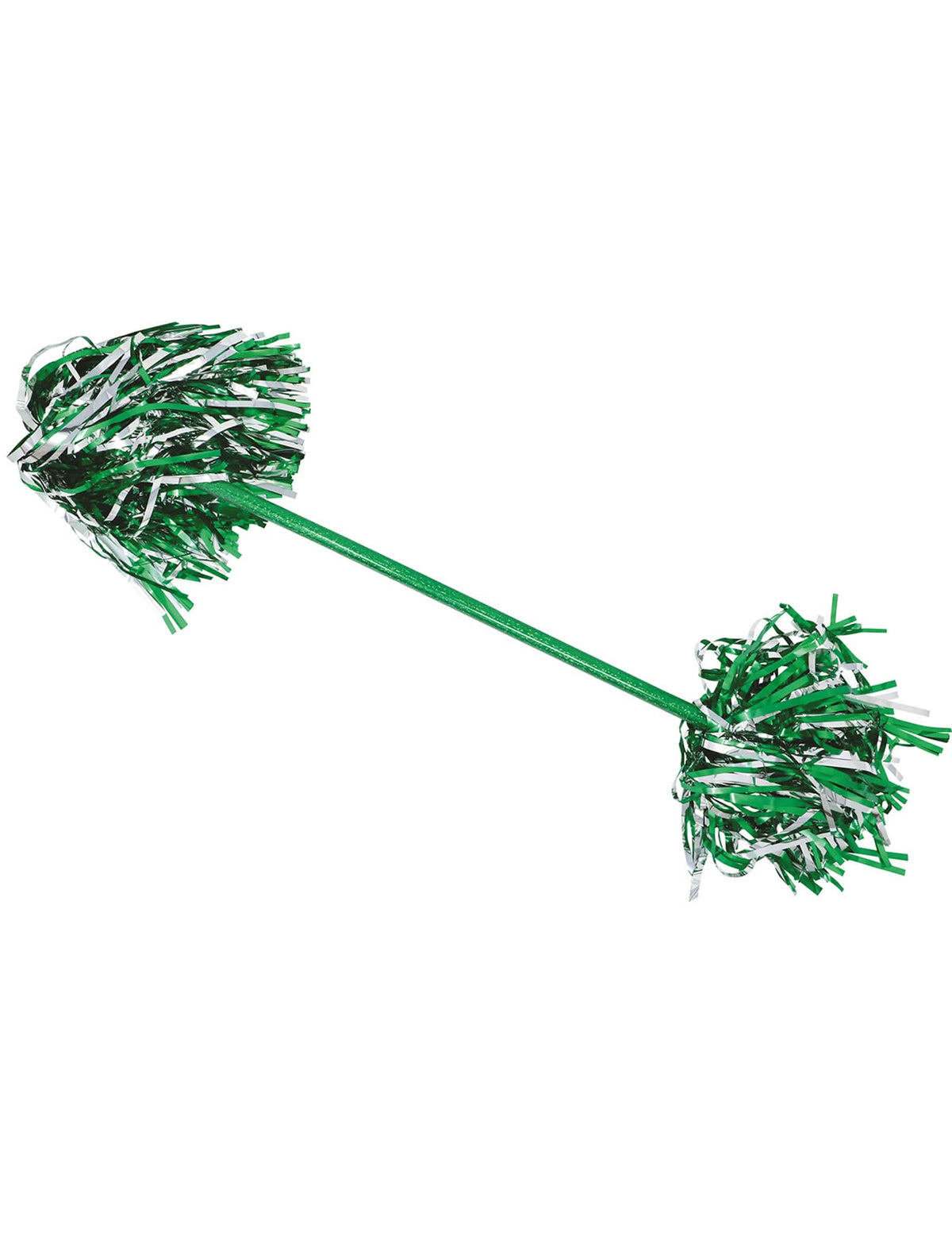 Áttekintés a zöld és ezüst metál mazsorett bottal