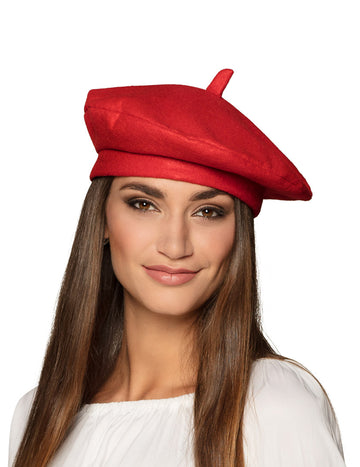 Felnőtt vörös baszk svájcisapka