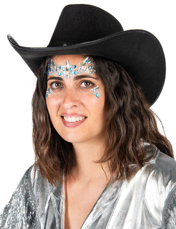 Face ékszerek fehér és kék kristály ragasztó ragasztók