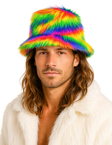 Többszínű szőrös bob sapka felnőtteknek 