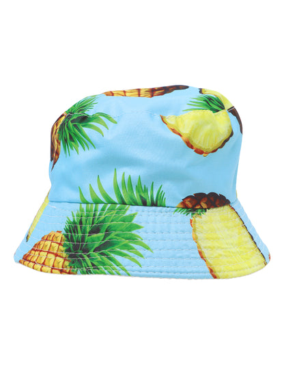 Hawaii vödör kalap ananász nyomtatással felnőtt