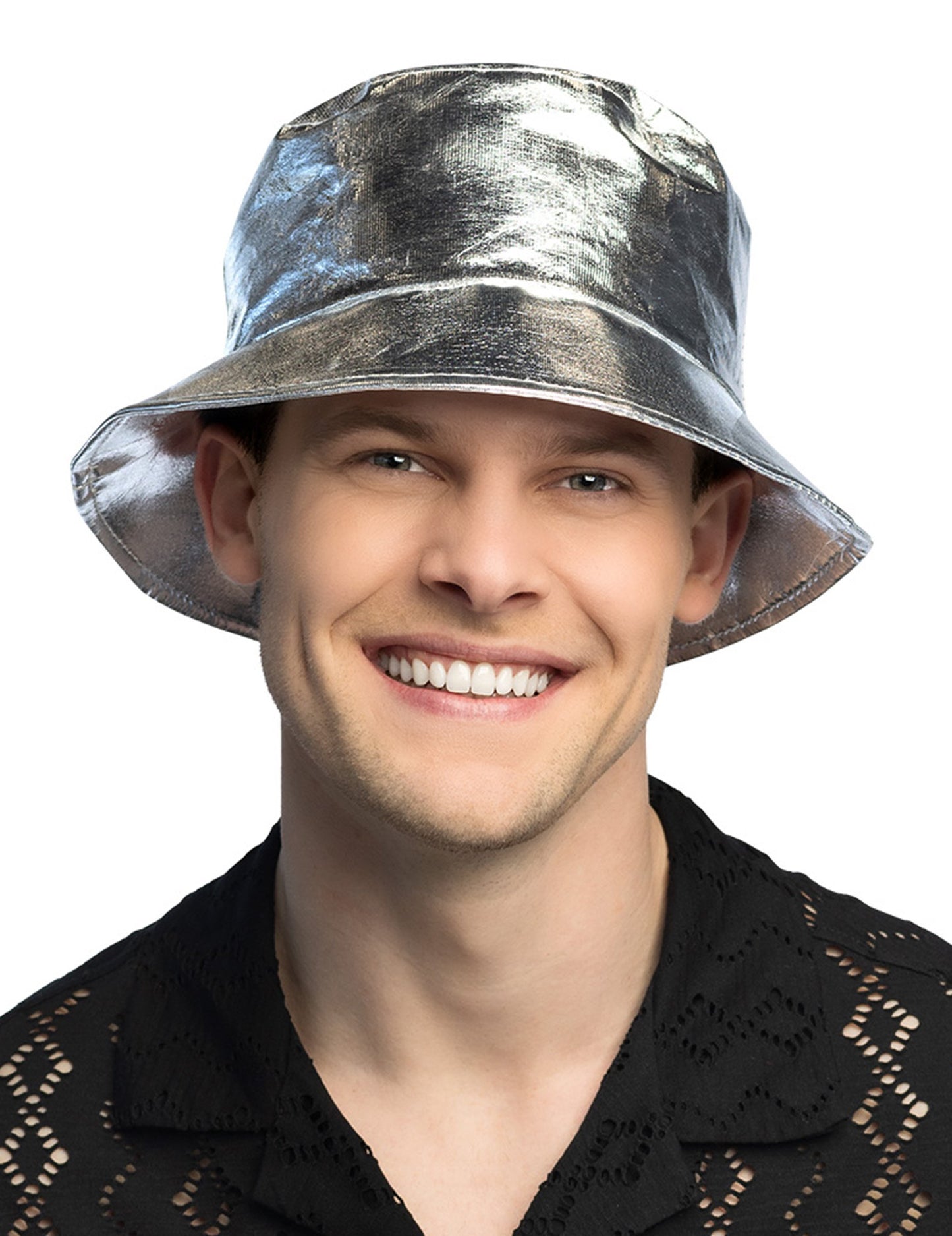 Felnőtt ezüst metál kalap