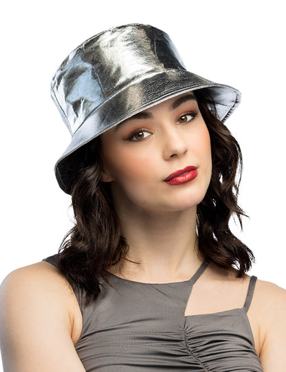 Felnőtt ezüst metál kalap