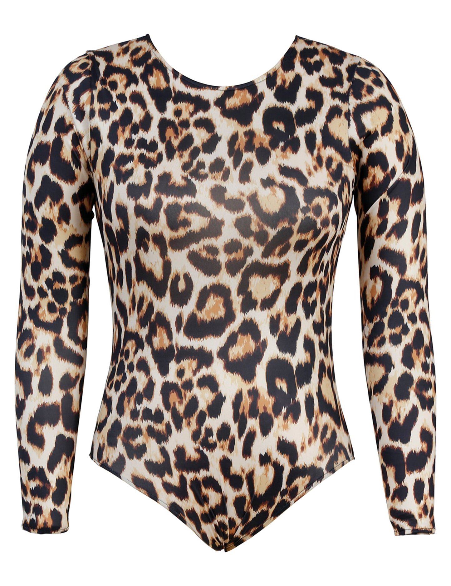 Női hosszú ujjú leopárd mintás body jelmez 