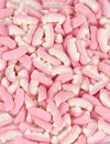 Bonbons dents de vampire Haribo pour Halloween roses et blancs