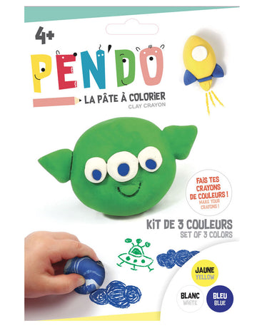 Pen'do Cosmos sárga, fehér és kék doboz saját zsírkréták készítéséhez