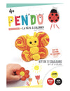 Boîte de pâte à crayons Pen'do nature pour enfant jaune rouge et noir