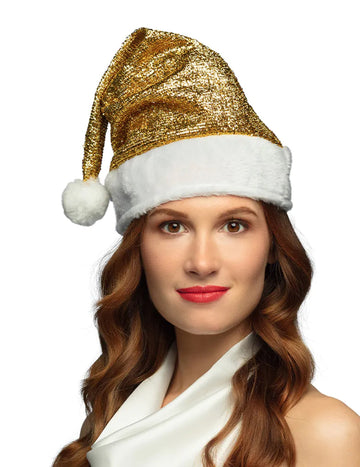 Felnőtt arany karácsonyi kalap