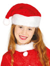Bonnet de Père Noël pour enfant rouge et blanc