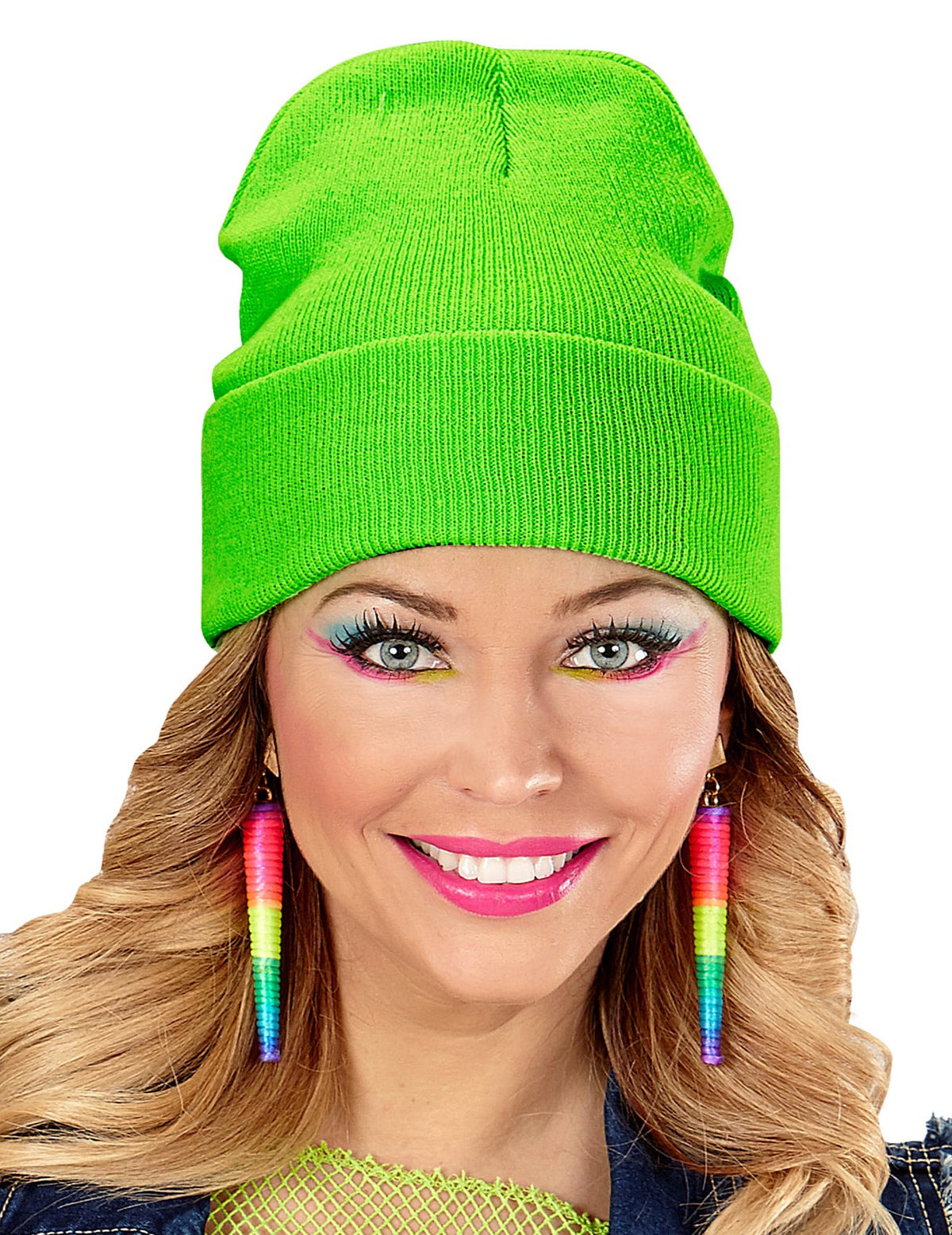 Bonnet vert fluo pour adulte vert fluo
