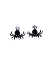 Boucles d'oreilles araignées pour adulte noires à clips
