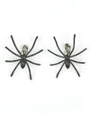 Boucles d'oreilles araignées Halloween pour adulte noires
