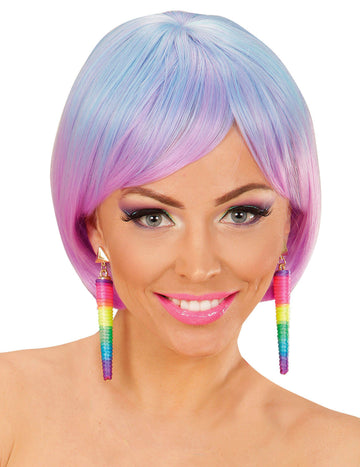 Női többszínű göndör göndör