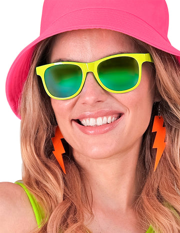 Fluo narancs narancs fülbevalók