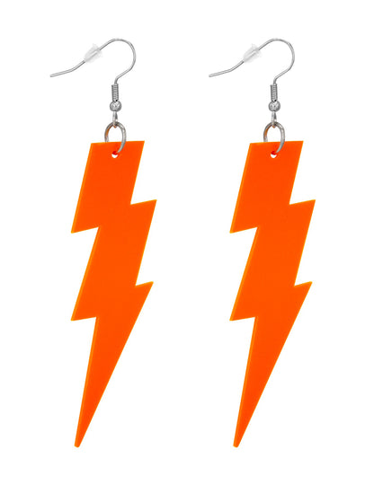 Fluo narancs narancs fülbevalók