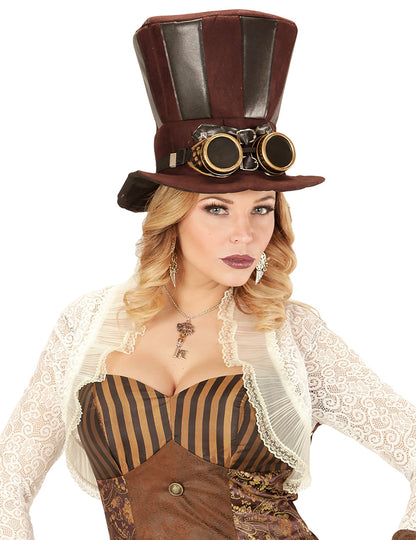 Rogging fülbevalók és felnőtt toll steampunk