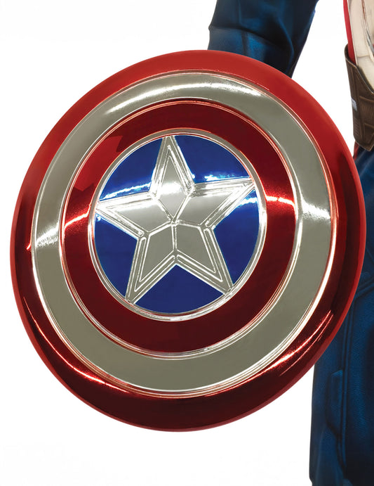 Amerika Kapitány™ 30 Fémes Műanyag Pajzs cm gyermek