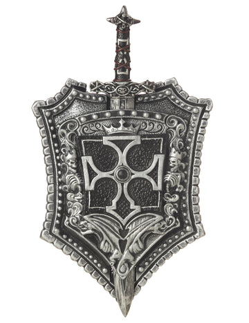 Pajzs és sebességű lovag felnőtt műanyag kereszteződés