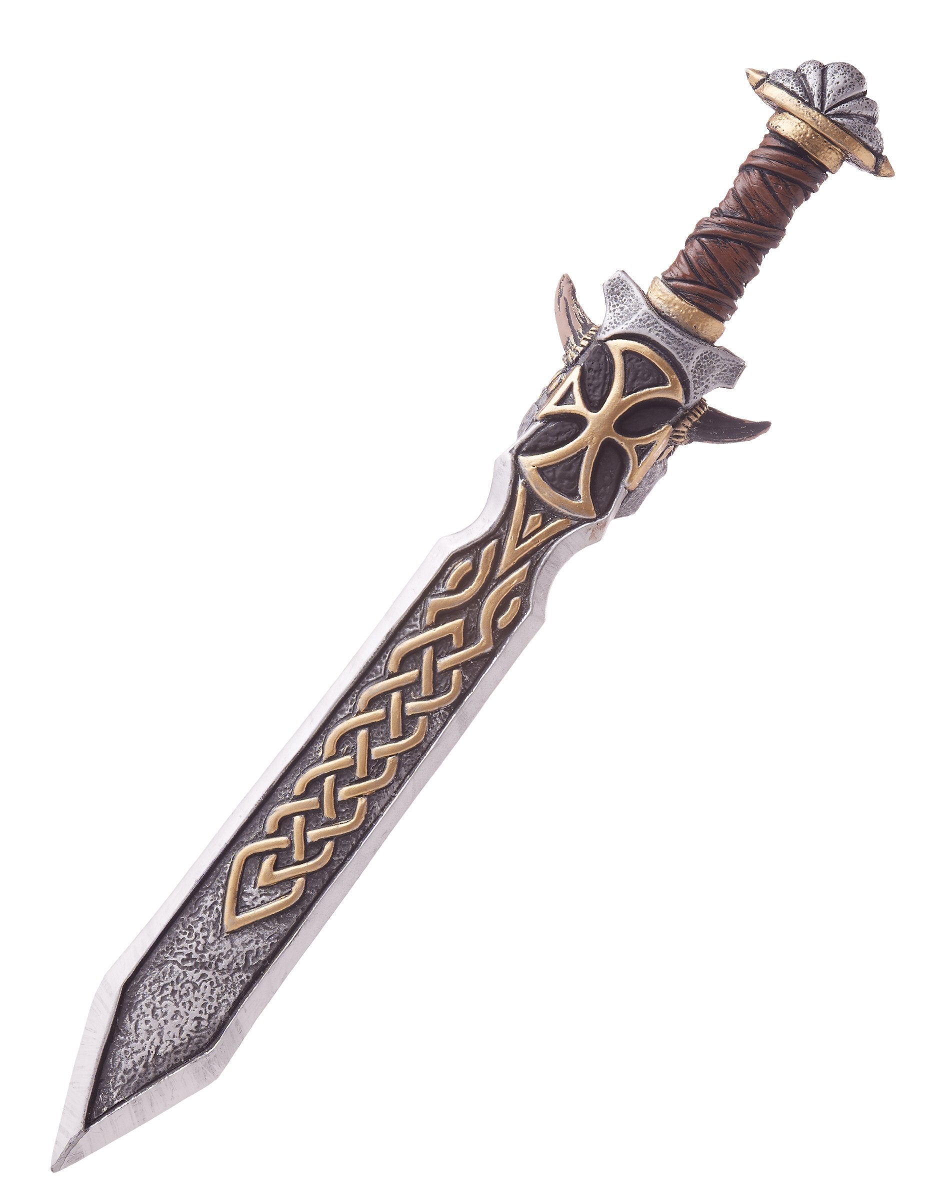 Vue de l'épée du bouclier et épée Viking en plastique