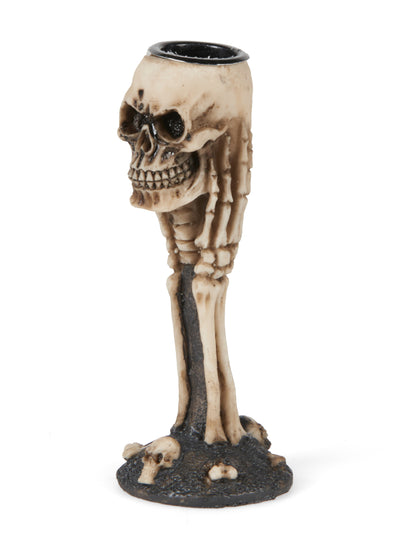 Csontok és koponyák gyertyatartó 12.5 cm