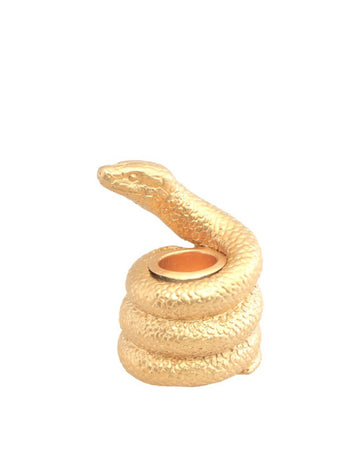 Arany kígyó gyertyatartó 7.5 cm