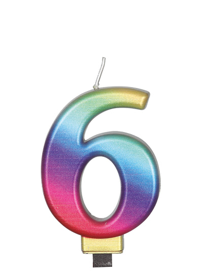 Többszínű figura gyertya 8 cm