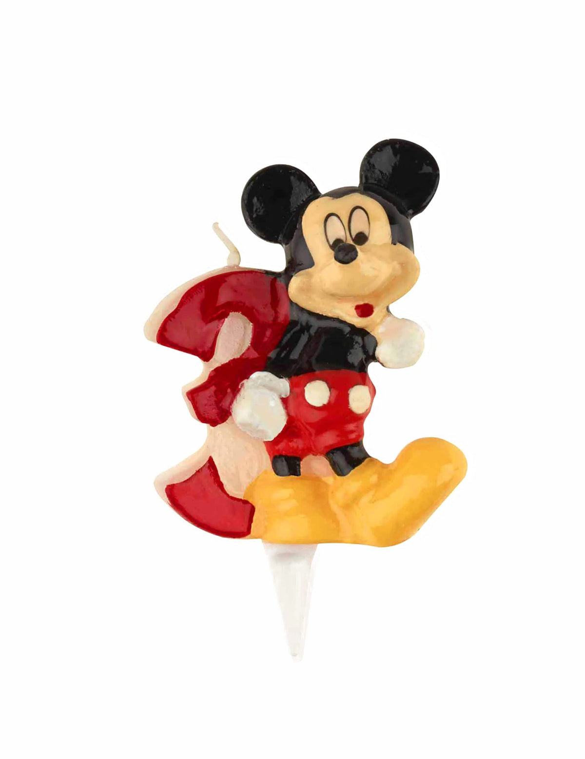 Számgyertya 3 Mickey egér gyermekeknek sokszínű