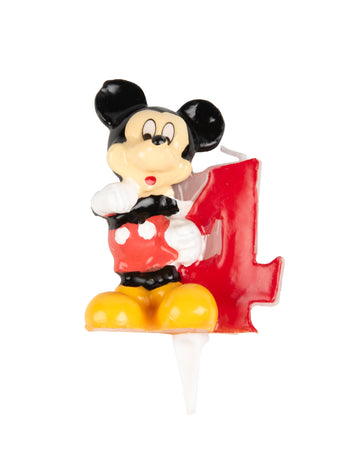 Gyertya 4. számú Mickey 6,5 cm
