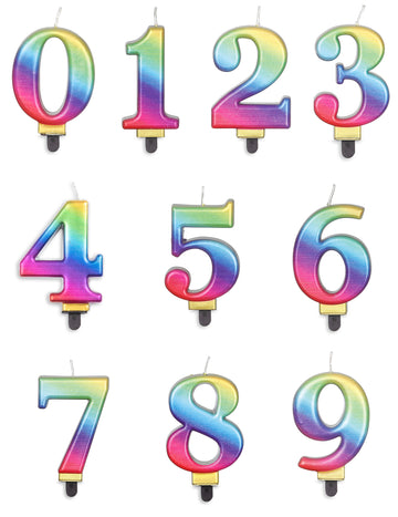 Többszínű figura gyertya 8 cm