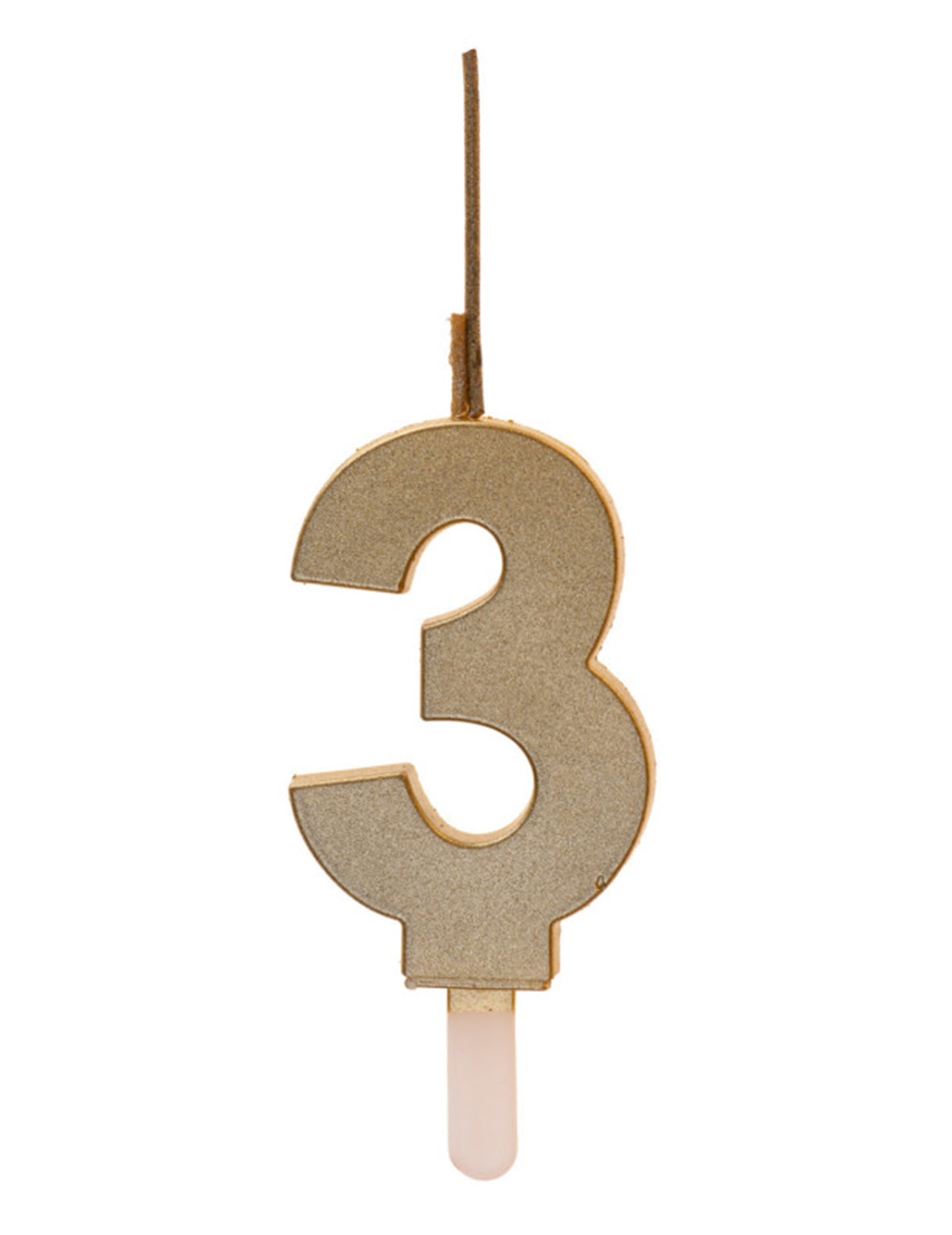 Csillogó számgyertya arany varázscsillaggal