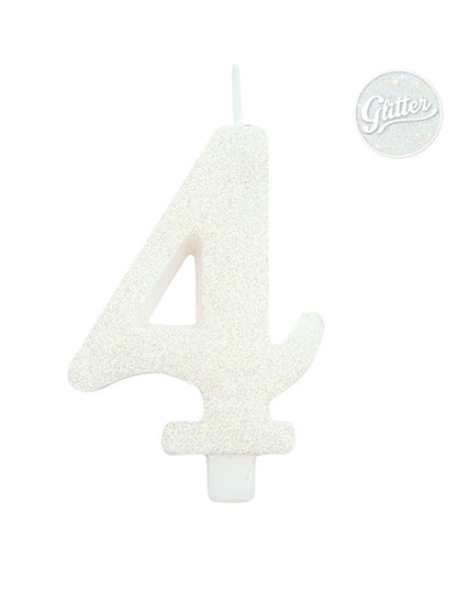 Születésnapi gyertya Spew White 9.5 cm ábra