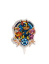 Bougie d'anniversaire Pat'Patrouille pour enfant multicolore avec les personnages Mighty Pups