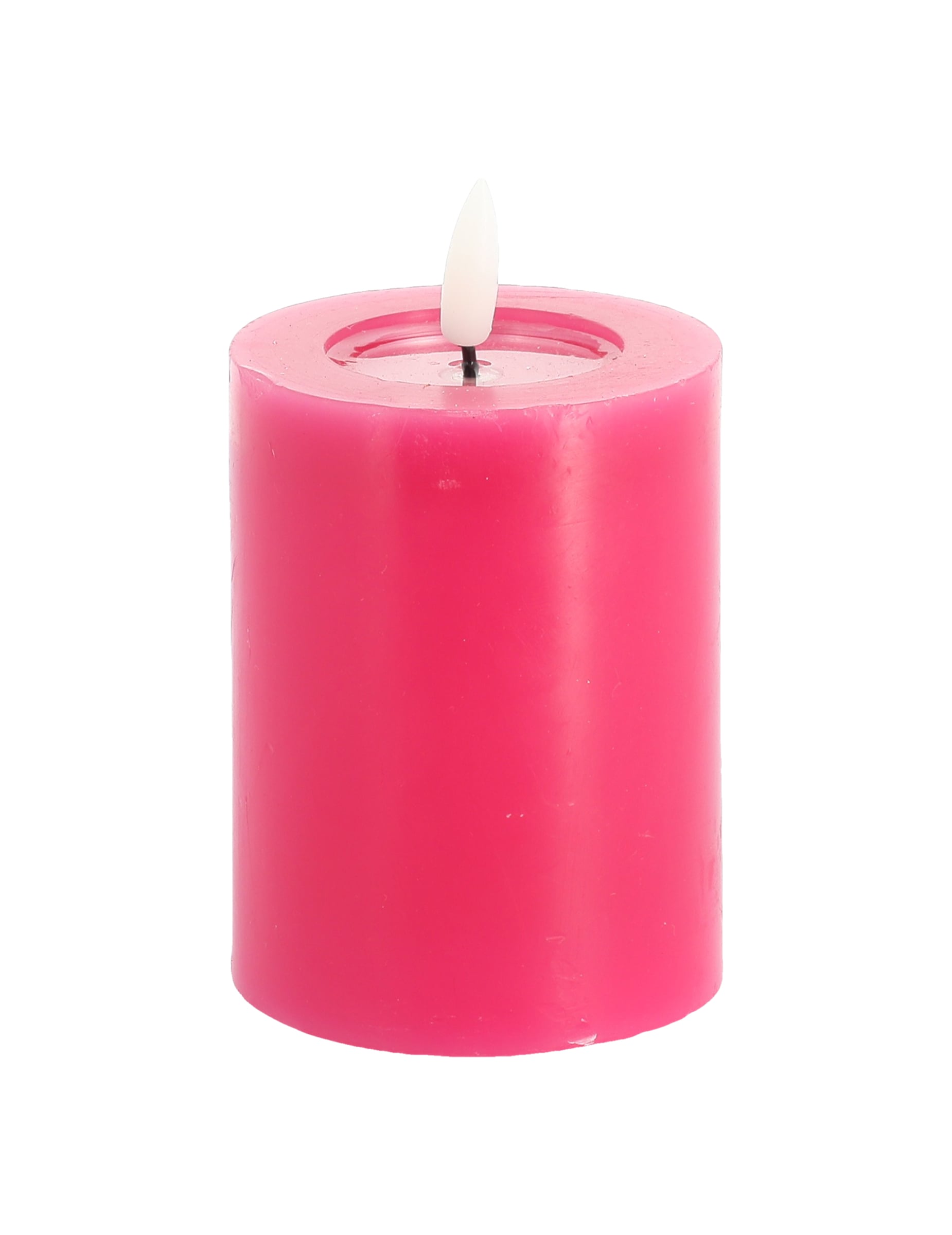 Bougie LED pour décoration rose