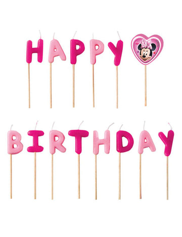 Boldog születésnapot Minnie gyertyák