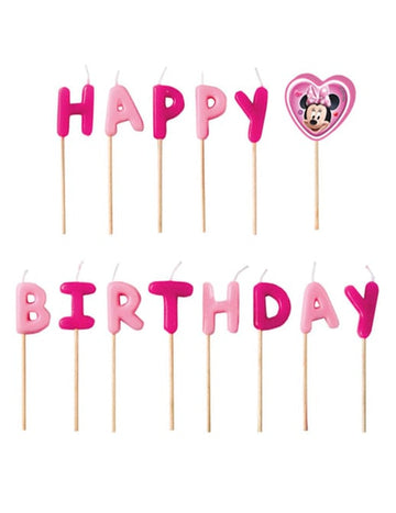 Boldog születésnapot Minnie gyertyák
